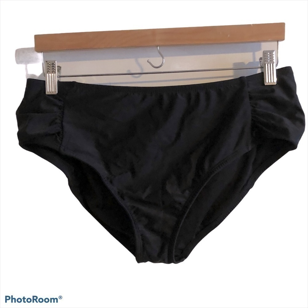 2Bamboo High Waist Black Bikini Bottoms